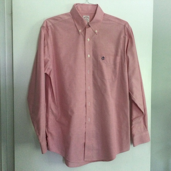 Brooks Brothers No Iron Button Down Dress Shirt Size Medium - Picture 4 of 7